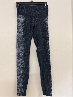 Lululemon Wunder Under Hi-Rise Nulux "Over Ice Grey Black" Pant Leggings